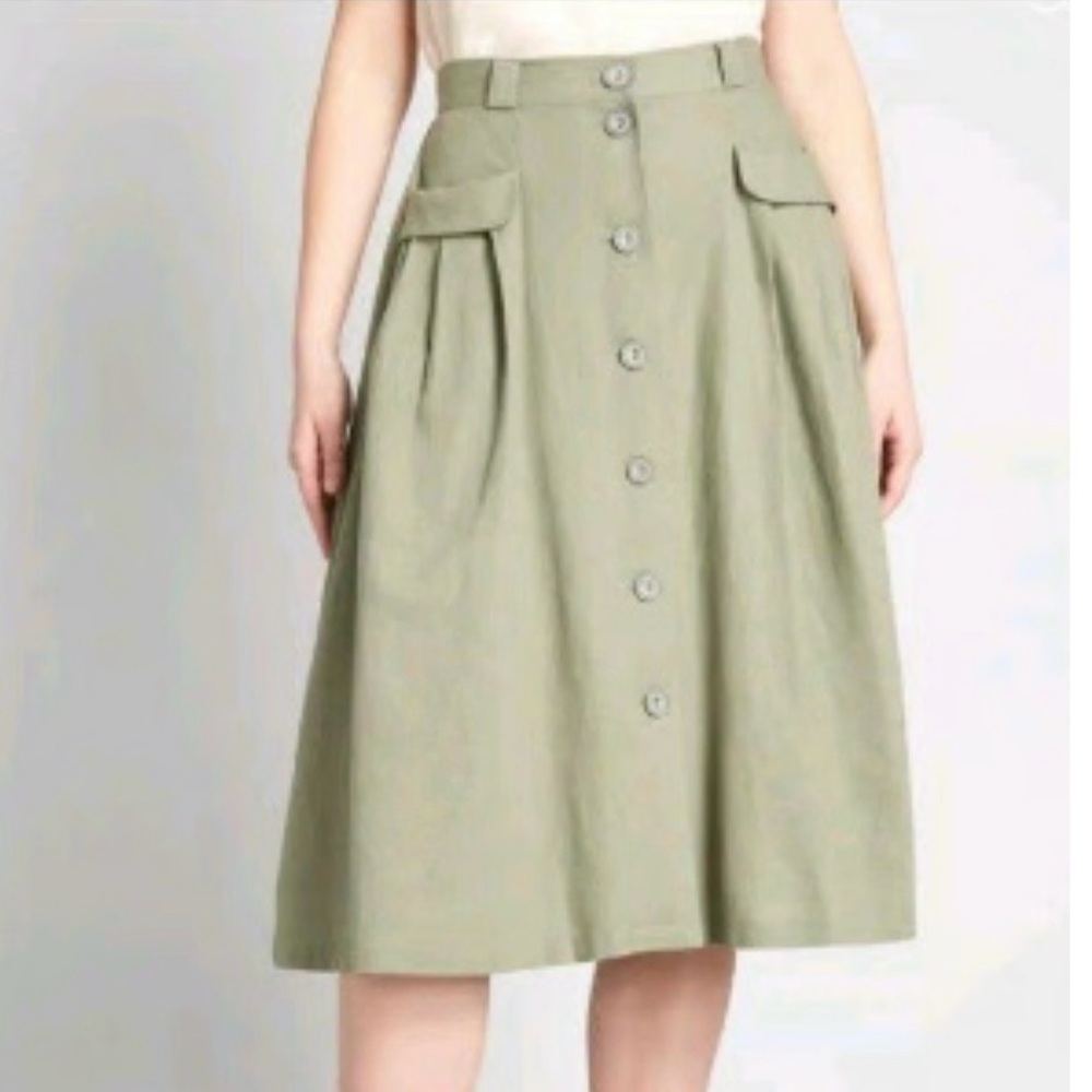 NWT ModCloth effortless feature midi skirt